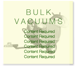 Bulk vacuums